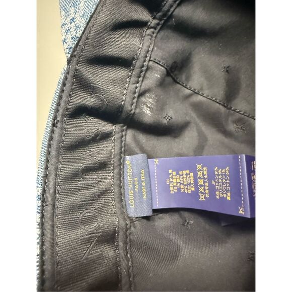 LOUIS VUITTON DAMIER DENIM 3D CAP (m) - Picture 9 of 12